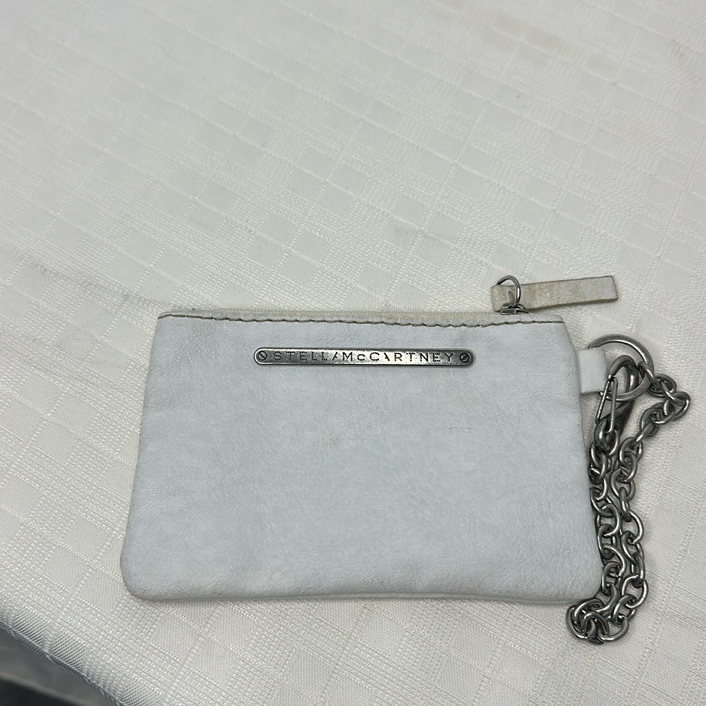 Stella McCartney Wristlet /Card holder in off white ( very very light grey)